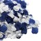 900PCS Navy Blue Silver White Artificial Flowers Silk Rose Petals Flower Girl Scatter Petals for Wedding
